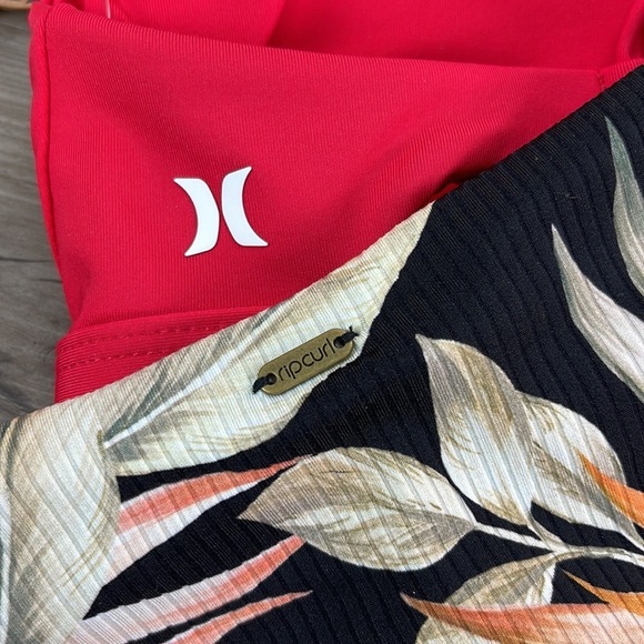 ☀️HURLEY☀️RIP CURL☀️ SOLID ADJUSTABLE BIKNI TOP HAVANA CHEEKY HIPSTER BIKINI - Picture 15 of 15